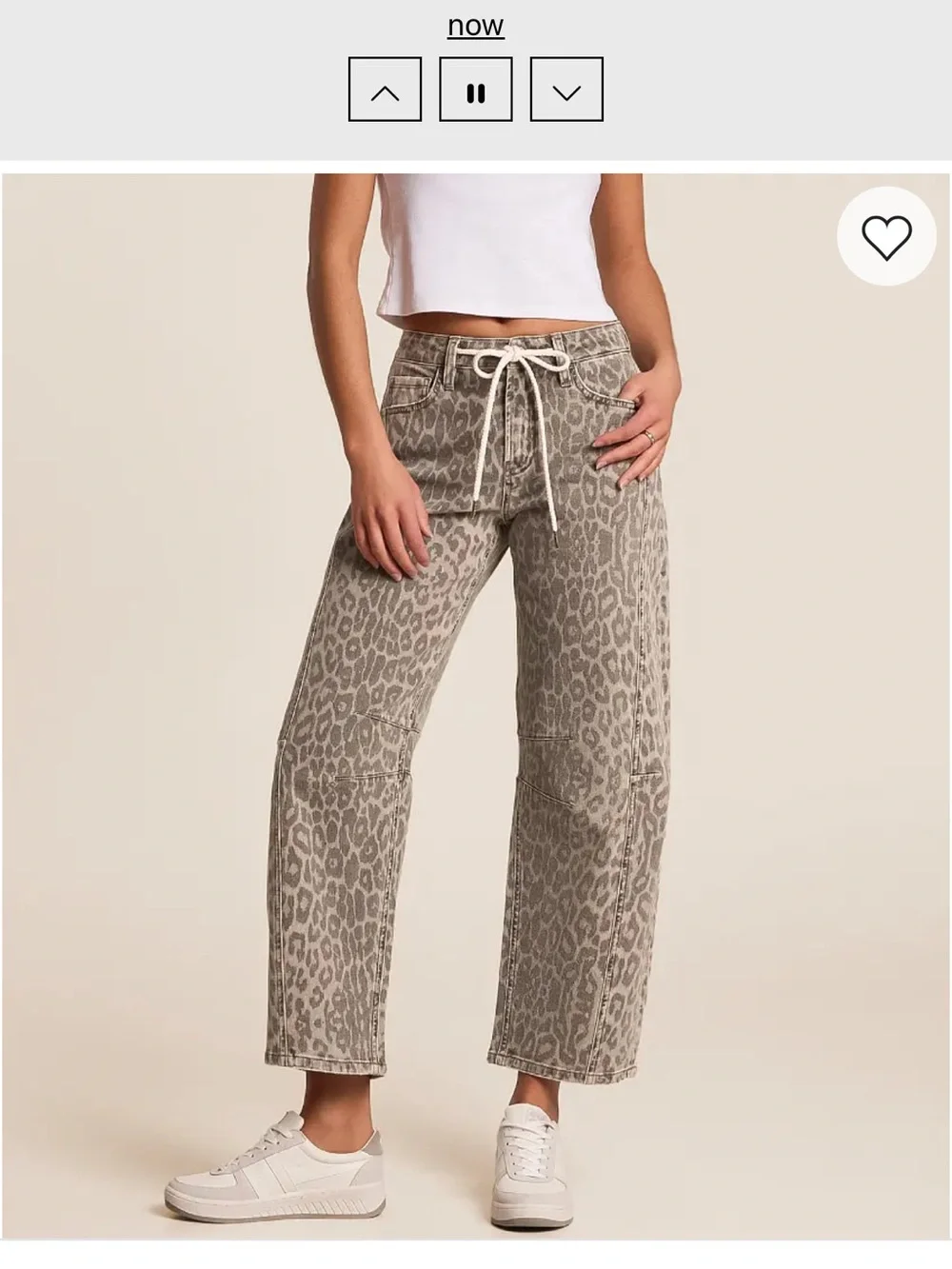 Vervet Kate Leopard Barrel Stretch Jean - Picture 1 of 4